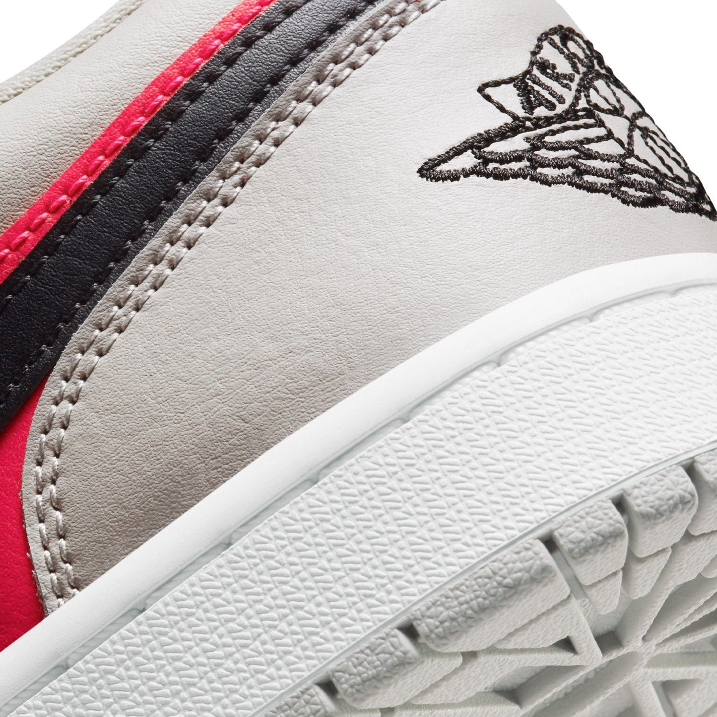 Air Jordan 1 Low Wmns 'Light Iron Ore Siren Red' - Kick Game