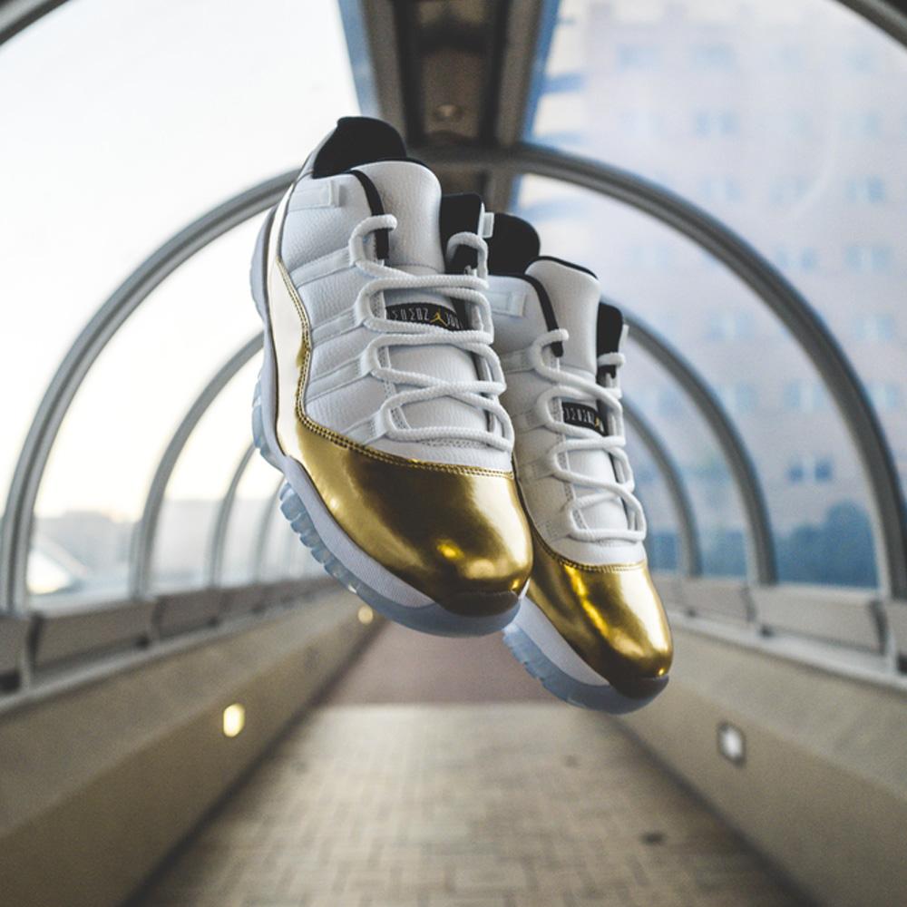 Air Jordan 11 Low ホワイト/ゴールド　クロージングセレモニー Air Jordan 11 Low 'Closing Ceremony' | SLAM