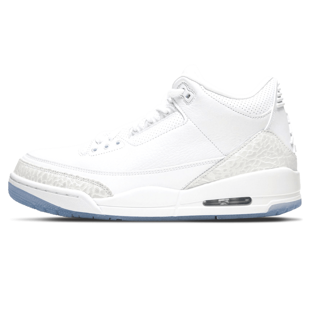 All white jordan 3s hotsell