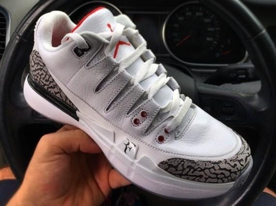 Air Jordan 3 x Nike Zoom Vapor Tour 9 White - Kick Game