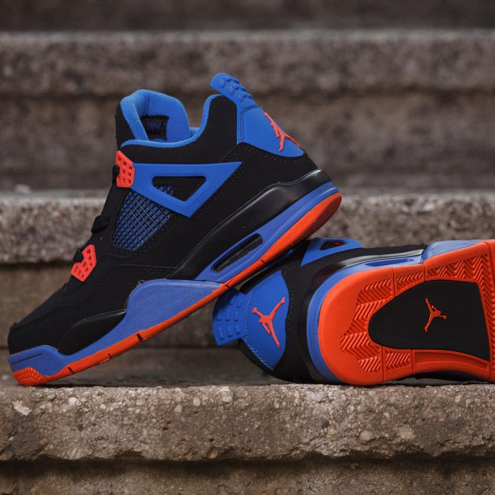 Orange black and blue jordans Clearance