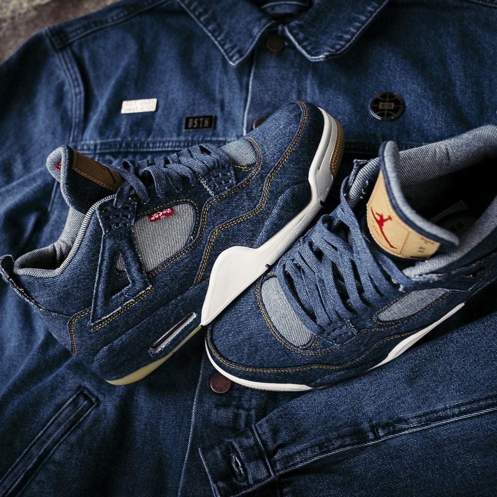 Levis x Air Jordan 4 Retro "Navy" - Kick Game