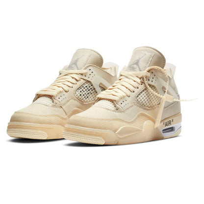 OFF-WHITE x Wmns Air Jordan 4 SP 'Sail' - Kick Game