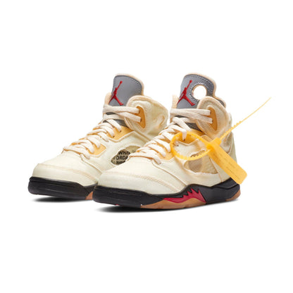Off-White x Air Jordan 5 Retro SP PS 'Sail' - Kick Game