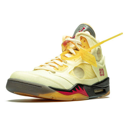Off-White x Air Jordan 5 SP 'Sail' - Kick Game