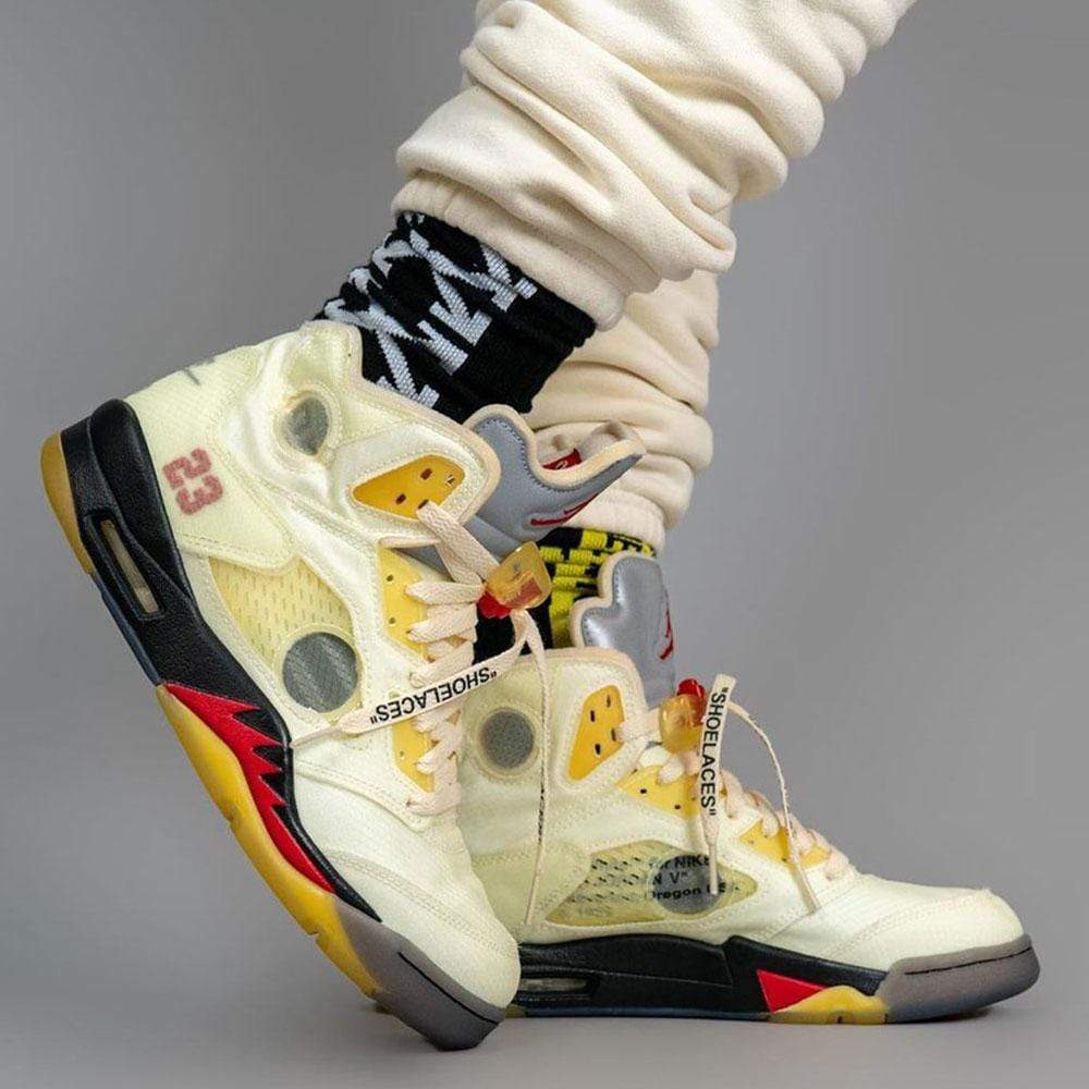 OFF-WHITE × NIKE AIR JORDAN 5 SAIL 26.5