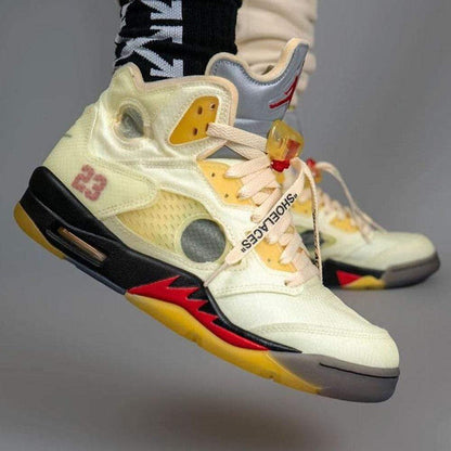 Off-White x Air Jordan 5 SP 'Sail' - Kick Game