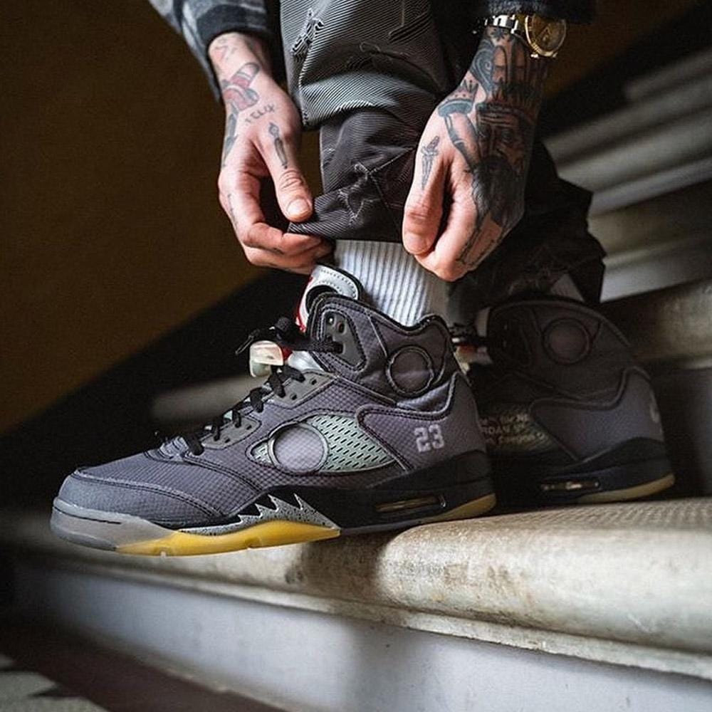 OFF-WHITE x Air Jordan 5 Retro SP 'Muslin' - Kick Game