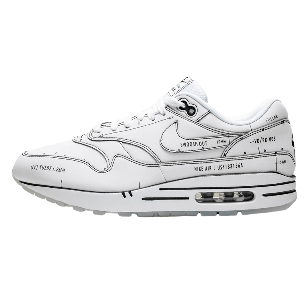 Nike Air Max 1 'Sketch Schematic - White' - Kick Game