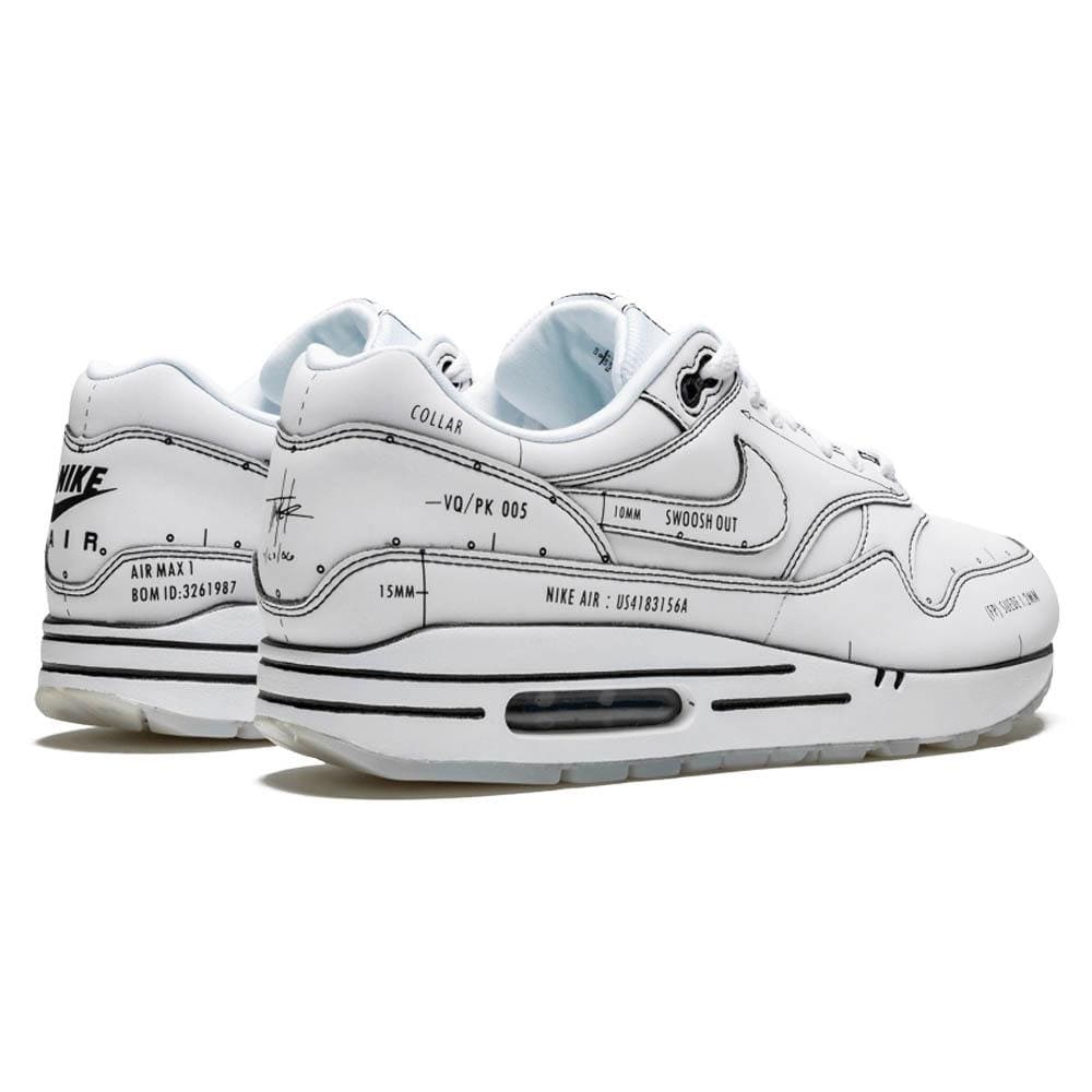 Nike Air Max 1 'Sketch Schematic - White' - Kick Game