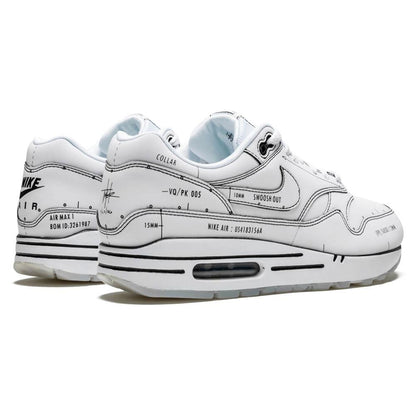 Nike Air Max 1 'Sketch Schematic - White' - Kick Game
