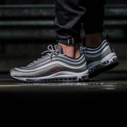 Nike Air Max 97 Ultra Metallic Silver-Varsity Red - Kick Game