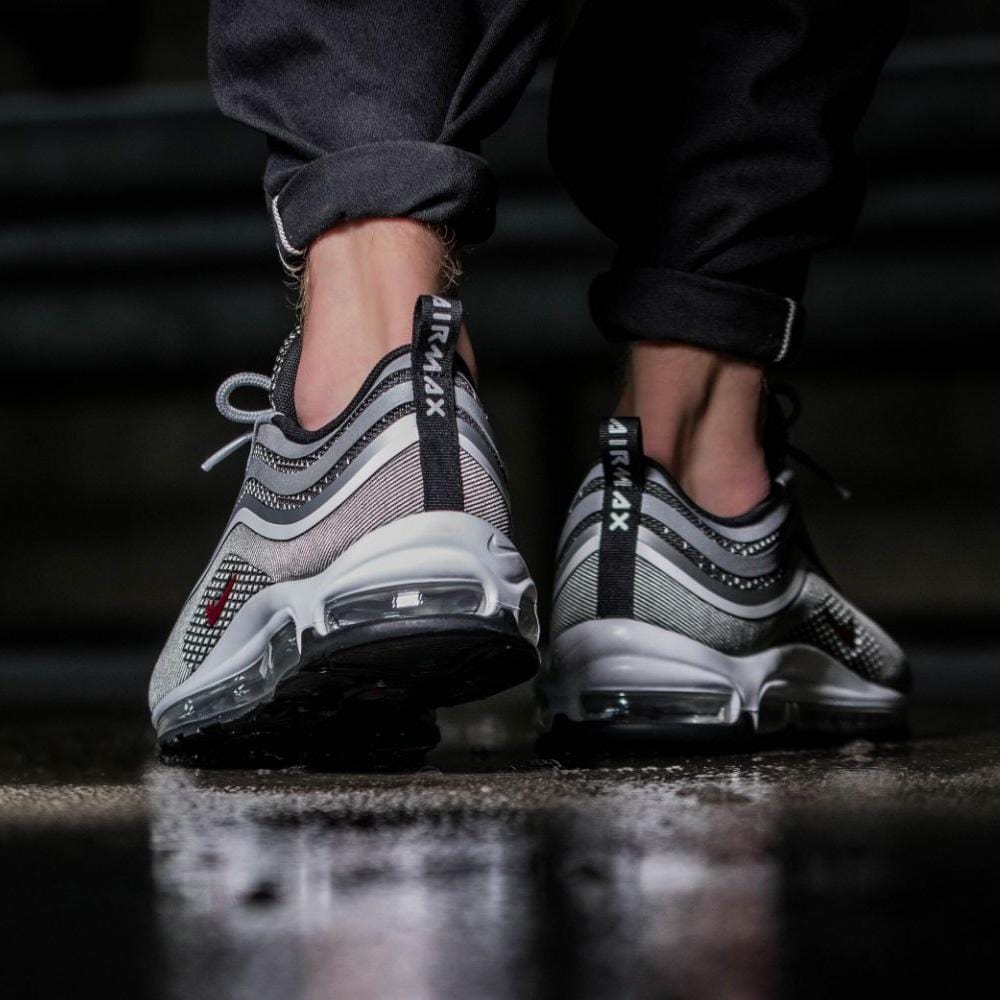 Nike Air Max 97 Ultra Metallic Silver-Varsity Red - Kick Game