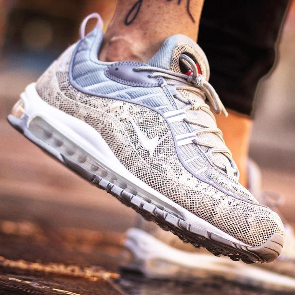 Nike x Supreme Air Max 98 'Cream-Reflect Silver' - Kick Game