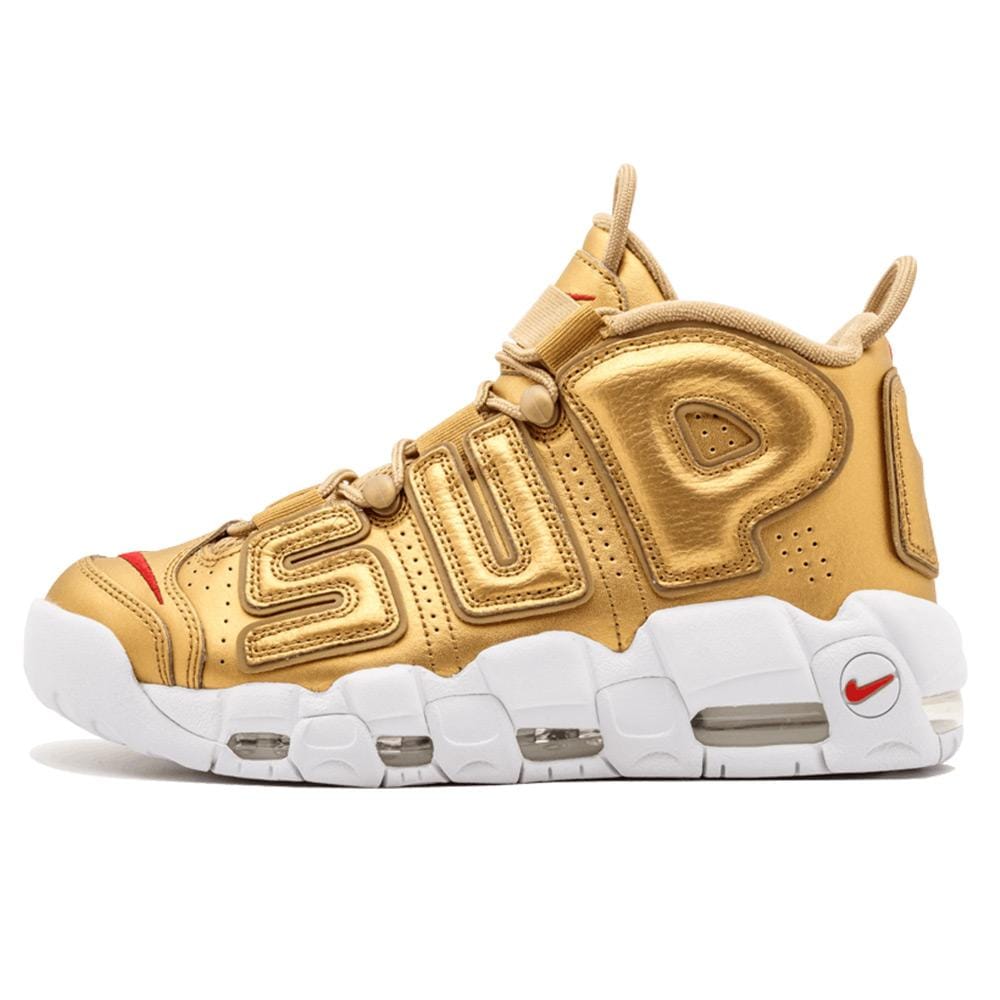 Supreme x Nike Air More Uptempo "Metallic Gold" - Kick Game