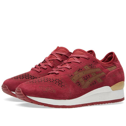 ASICS GEL LYTE III 'LASER ETCHED' Burgundy - Kick Game
