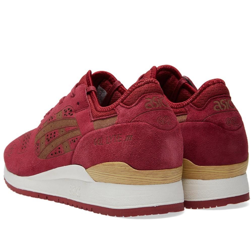 ASICS GEL LYTE III 'LASER ETCHED' Burgundy - Kick Game