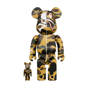 Bearbrick Mastermind vs Bape(R) Yellow 100% & 400% Set