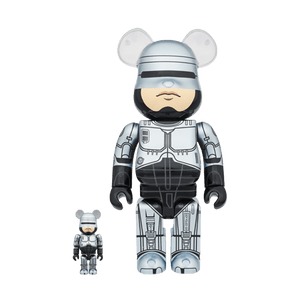 Bearbrick Robocop 100% & 400% Set 'Silver'
