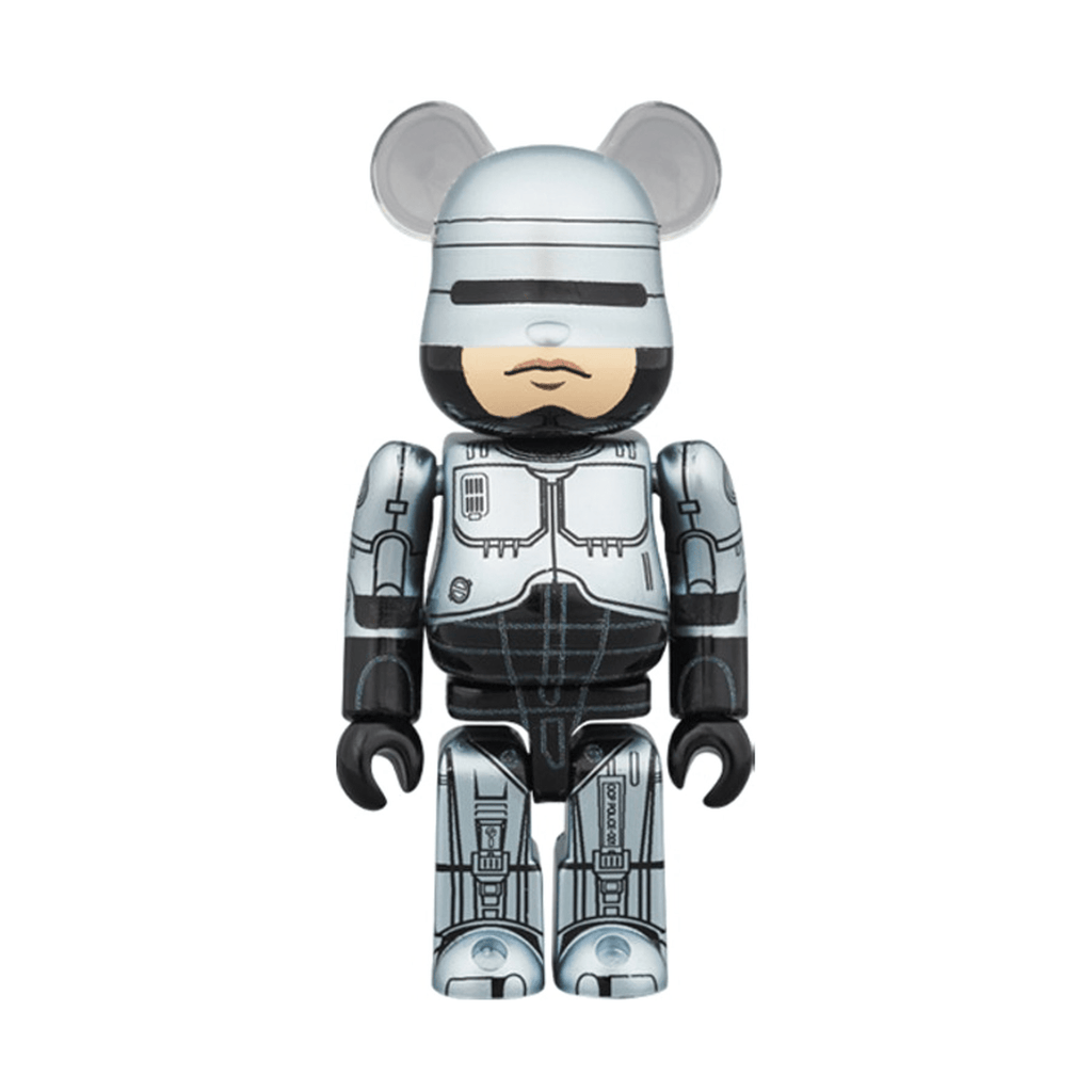 Bearbrick Robocop 100% & 400% Set 'Silver' - Kick Game