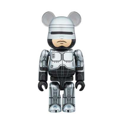 Bearbrick Robocop 100% & 400% Set 'Silver' - Kick Game