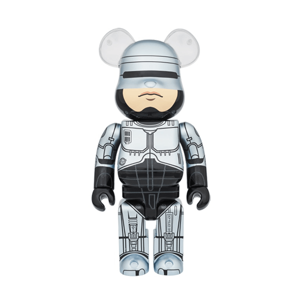 Bearbrick Robocop 100% & 400% Set 'Silver' - Kick Game