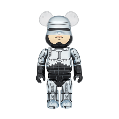Bearbrick Robocop 100% & 400% Set 'Silver' - Kick Game