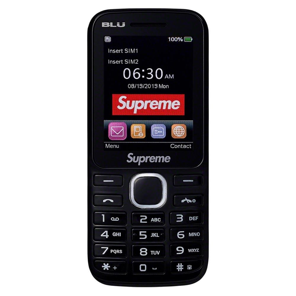 Supreme BLU Burner Mobile Phone Black (FW19) - Kick Game