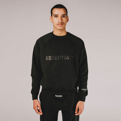FEAR OF GOD ESSENTIALS 3D Silicon Applique Crewneck Dark Slate/Stretch Limo/Black - Kick Game