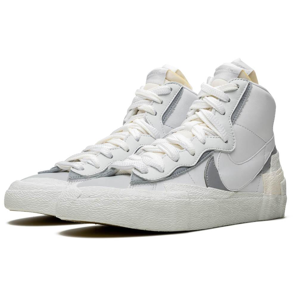 Nike Blazer Mid sacai White Grey 24 レア Sacai x Nike Blazer Mid White Grey Mens US Size 10 DS