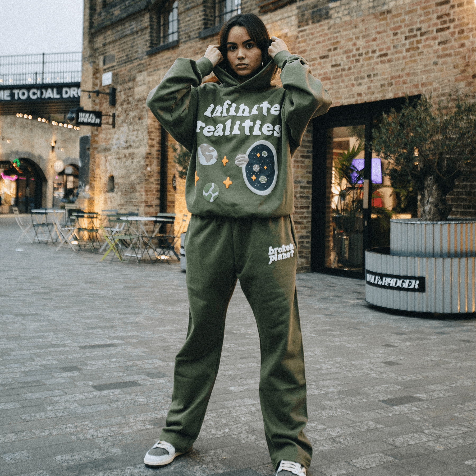 Broken Planet x KG Sweat Pants 'Olive Green' - Kick Game