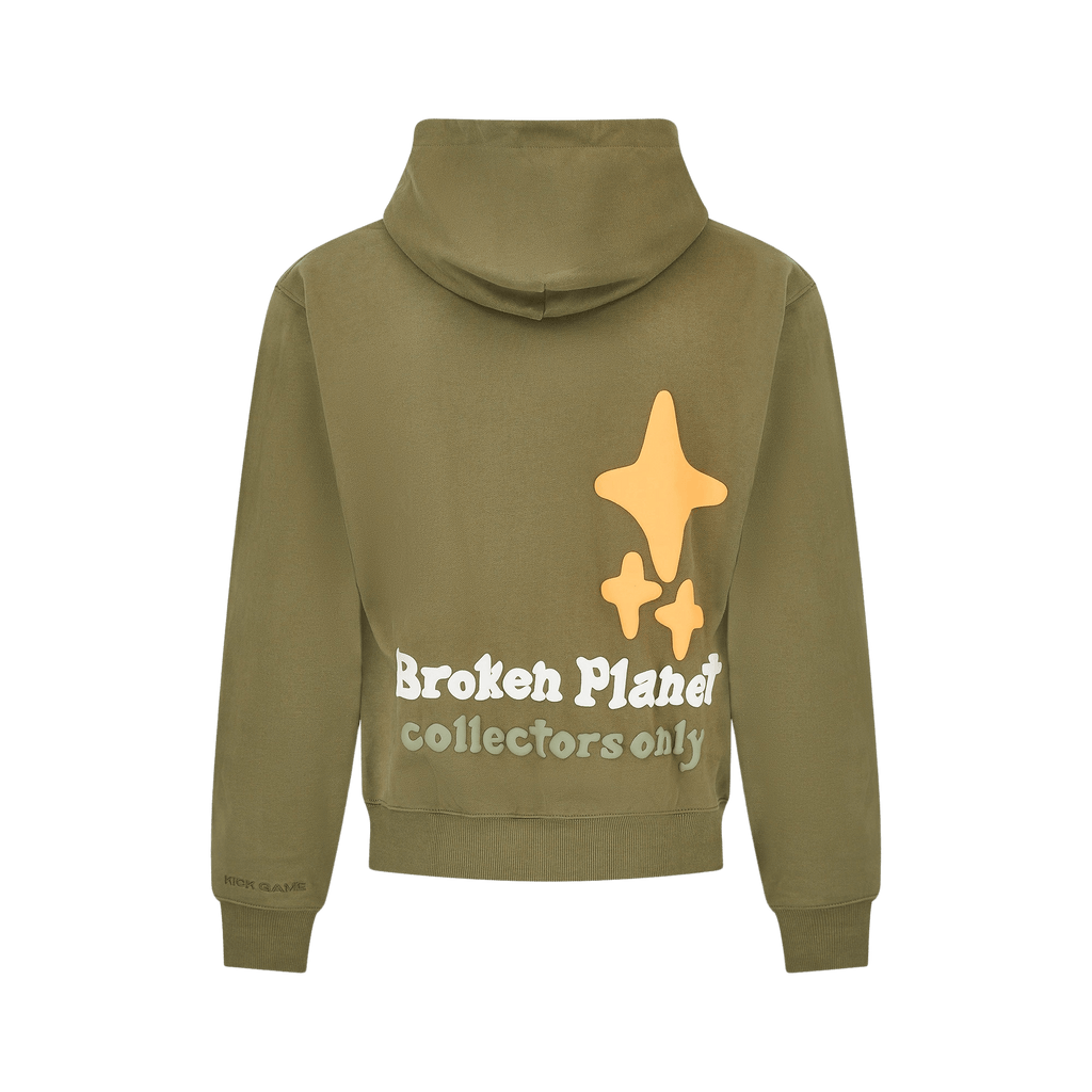 Broken Planet Hoodie x KG 'Olive Green' - Kick Game