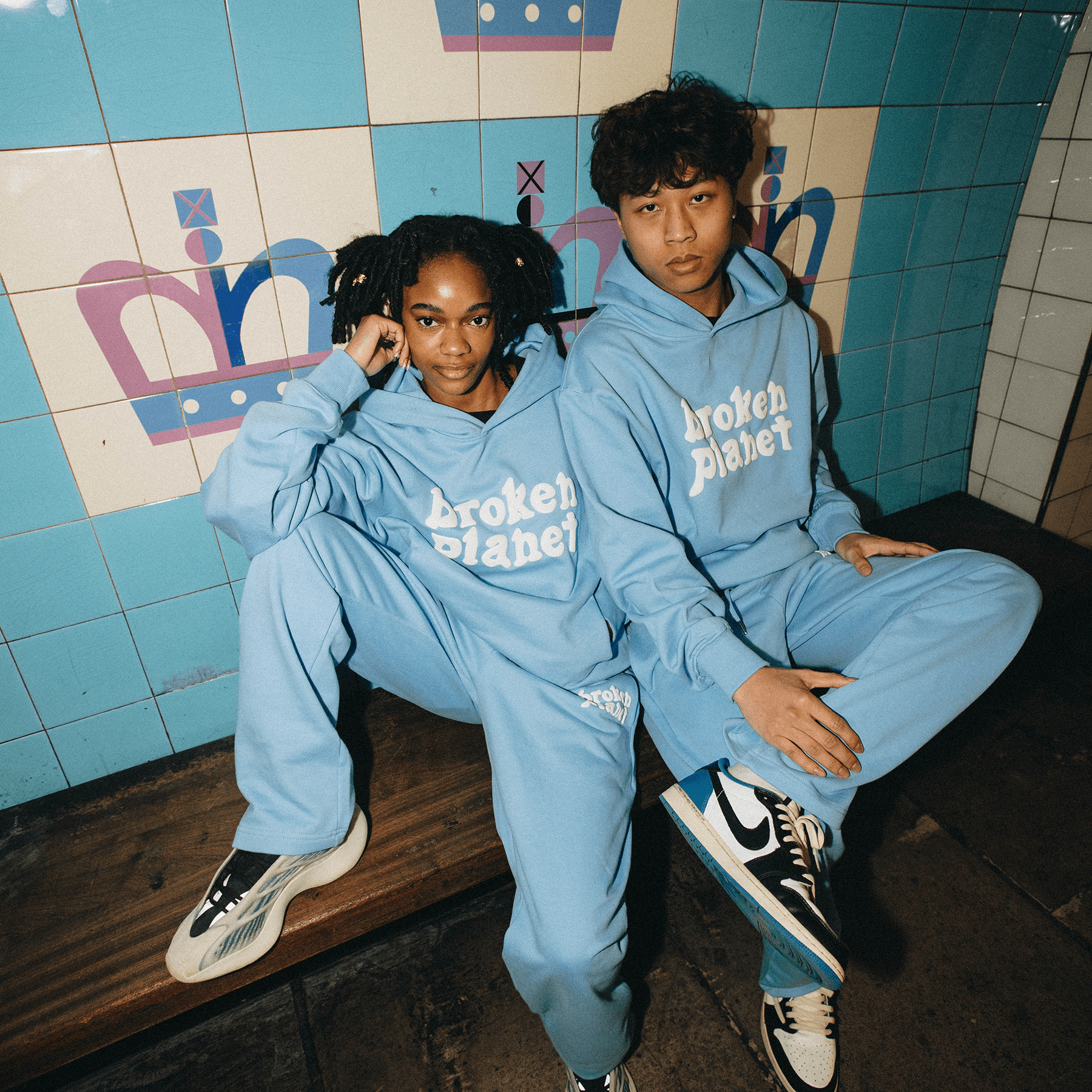 Broken Planet Hoodie x KG 'University Blue' - Kick Game