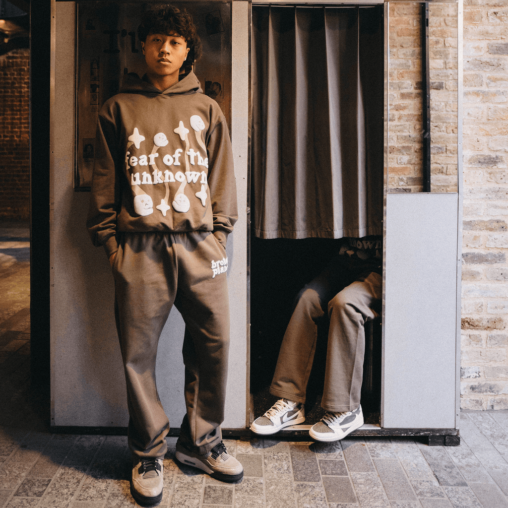 Broken Planet x KG Sweat Pants 'Brown' - Kick Game