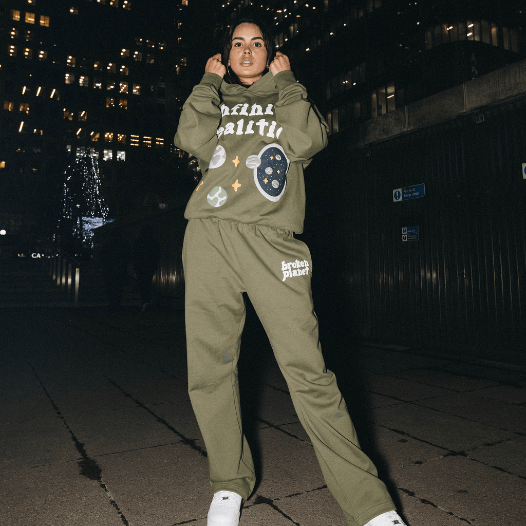 Broken Planet x KG Sweat Pants Olive Green Kick Game