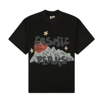 Broken Planet Market T-Shirt 'Cosmic Peaks' - Soot Black - Kick Game