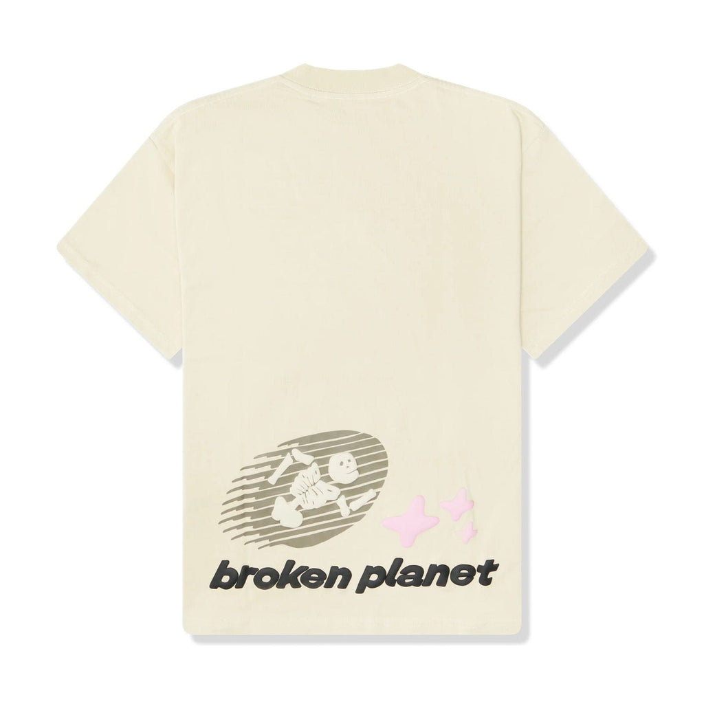 Broken Planet Market T-Shirt 'Cosmic Speed' - Bone White - Kick Game