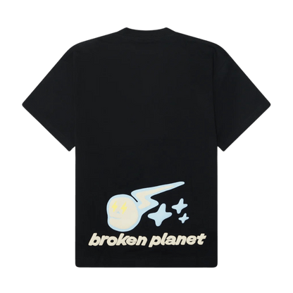 Broken Planet Market T-Shirt 'Speed Of Light' - Midnight Black - Kick Game