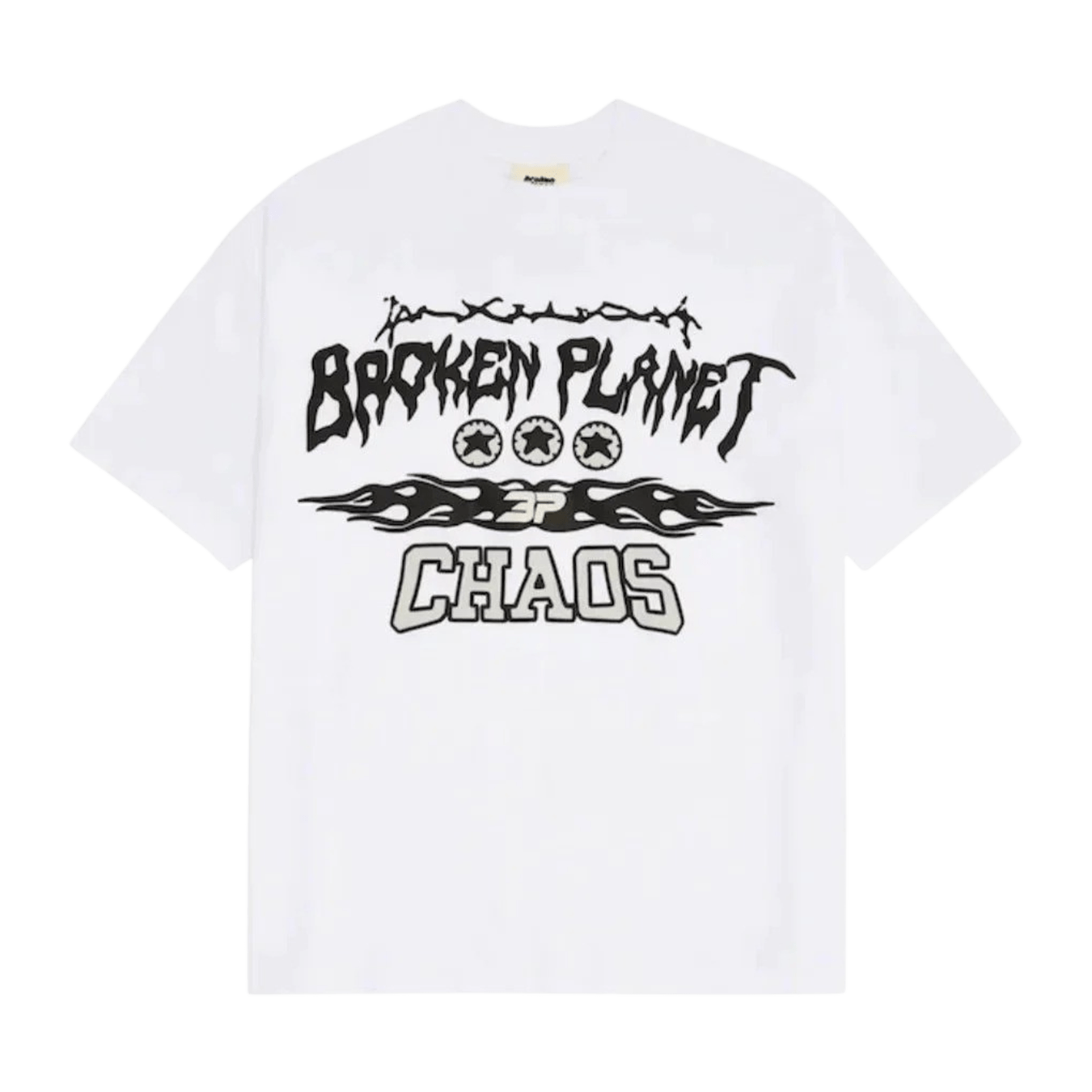 Broken Planet Market T-Shirt 'Total Chaos' - White - Kick Game
