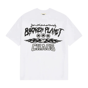 Broken Planet T-Shirt 'Total Chaos' - White