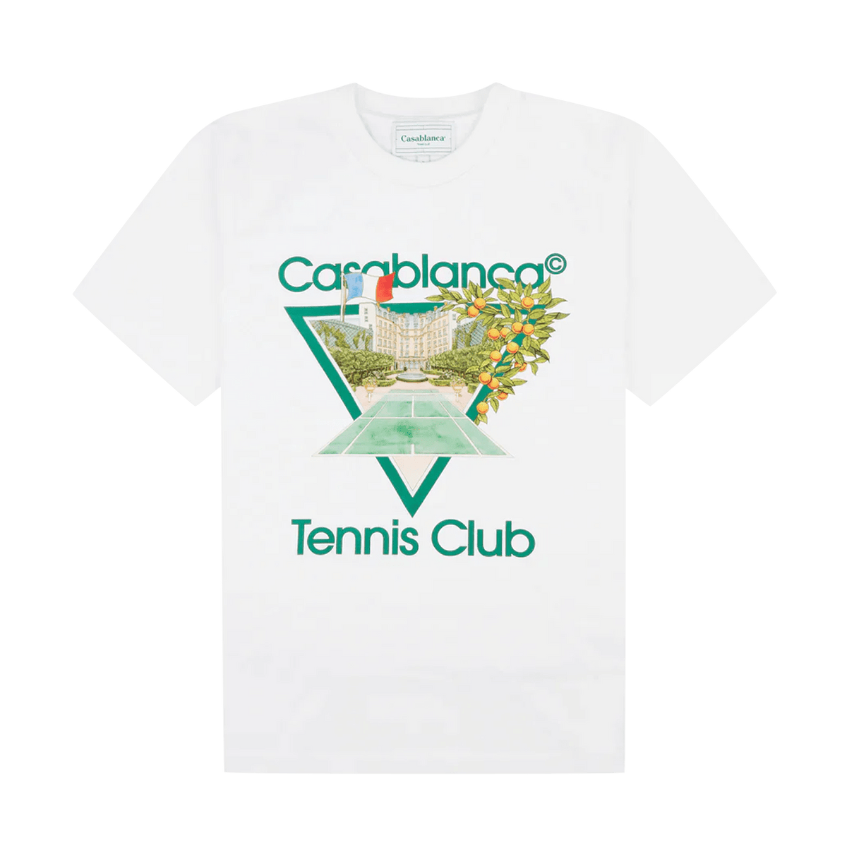 Casablanca White Tennis Club Icon T-Shirt - Kick Game