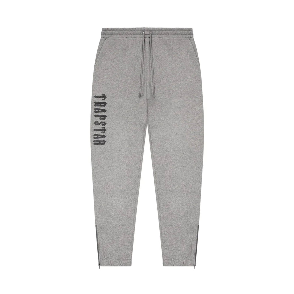 Trapstar Decoded Chenille 2.0 Hoodie Tracksuit - Grey - Kick Game