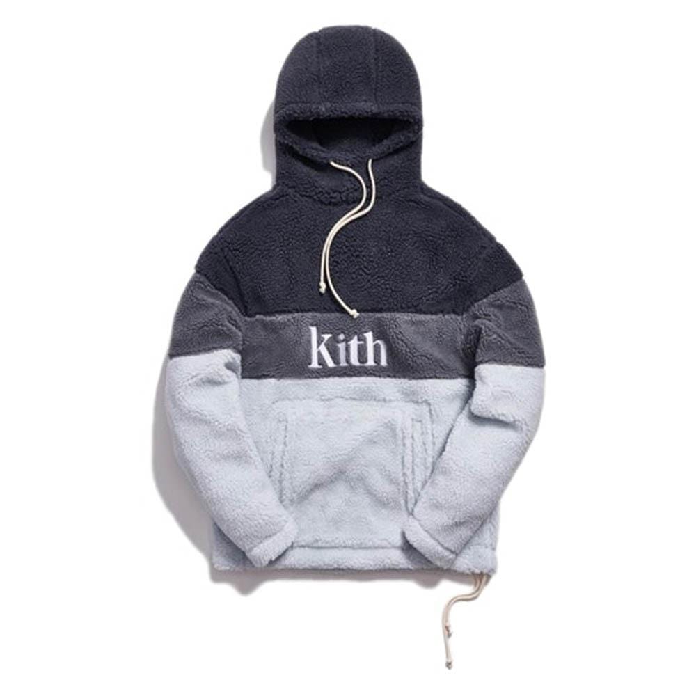 Kith Sherpa Double Pocket Hoodie Pearl Blue - Kick Game