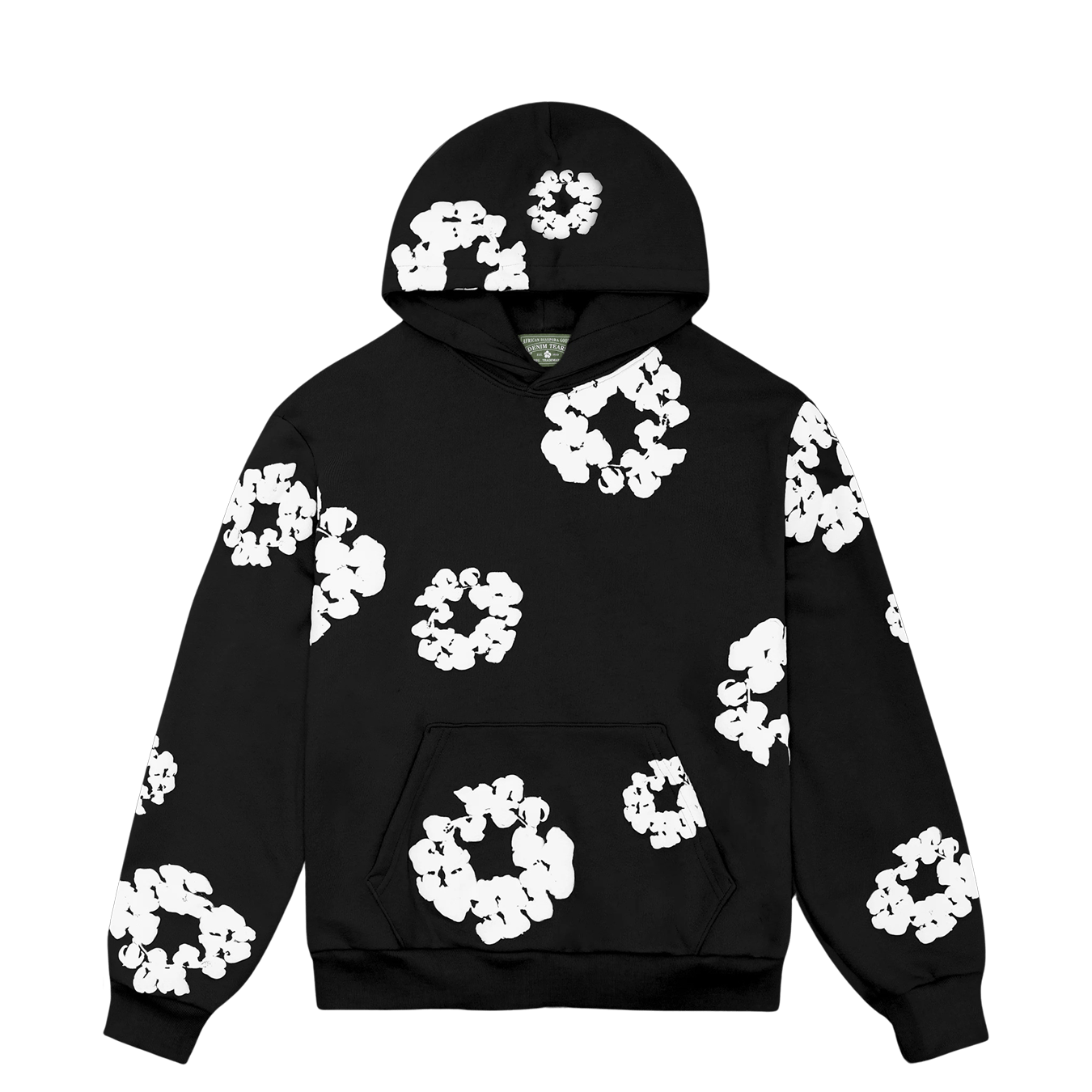 Denim Tears The Cotton Wreath Hooded Sweatshirt 'Black' — Kick Game
