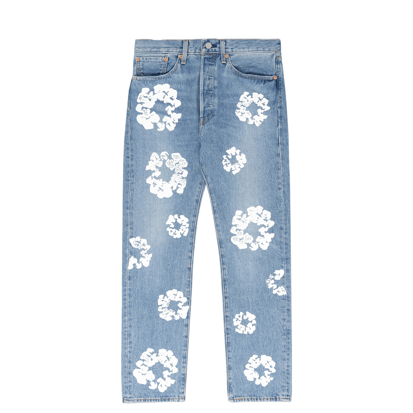 Denim Tears X Levi's Cotton Wreath Jeans 'Light Wash' — Kick Game