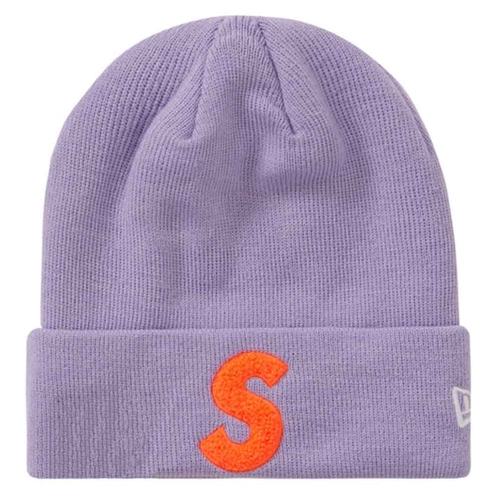 Supreme New Era S Logo Beanie (FW 19) Light Violet - Kick Game