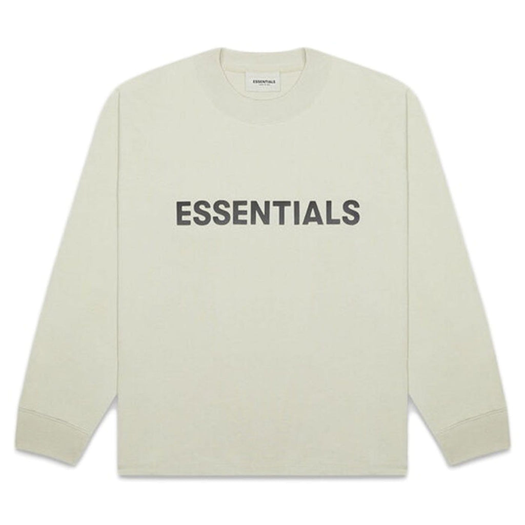 FEAR OF GOD ESSENTIALS 3D Silicon Applique Boxy Long Sleeve T-Shirt Alfalfa Sage - Kick Game