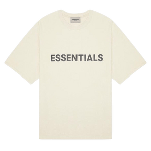 FEAR OF GOD ESSENTIALS 3D Silicon Applique Boxy T-Shirt Buttercream