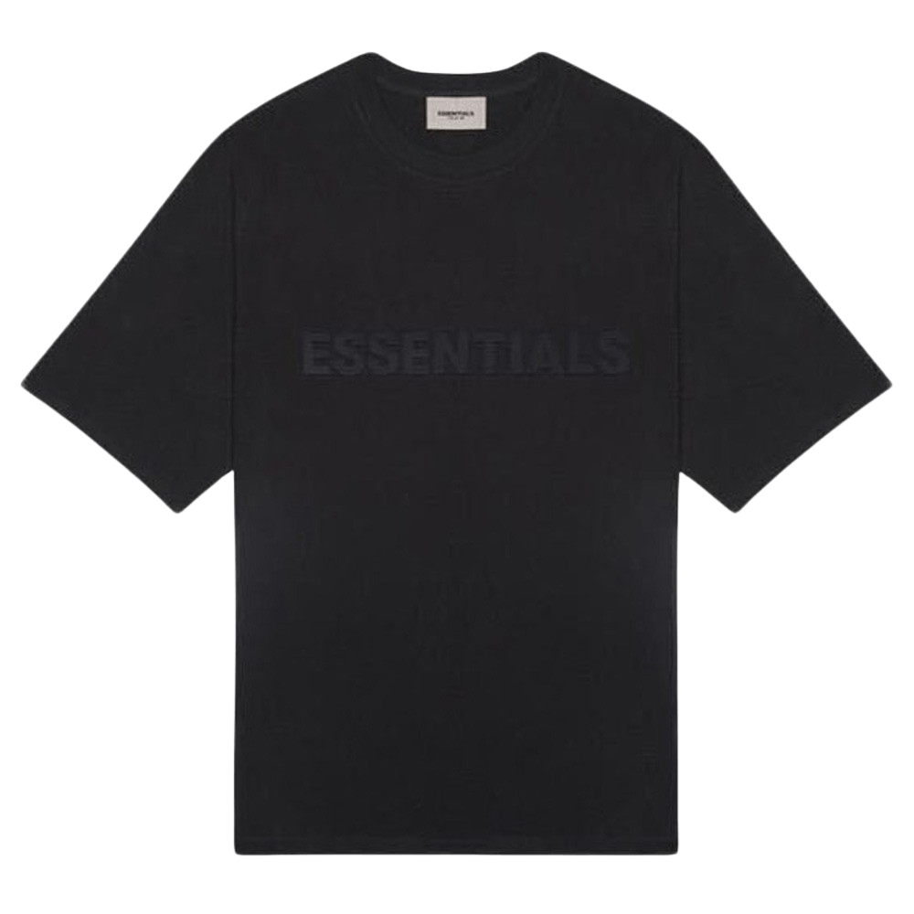 FEAR OF GOD ESSENTIALS 3D Silicon Applique Boxy T-Shirt Dark Slate/Stretch Limo/Black - Kick Game