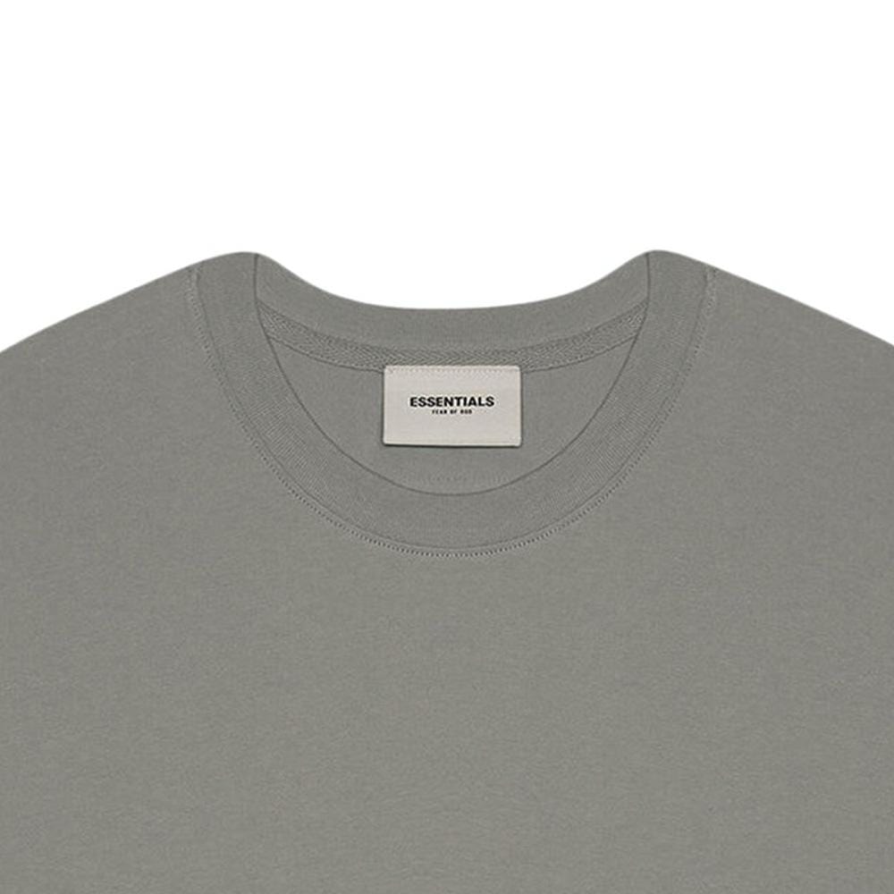 FEAR OF GOD ESSENTIALS 3D Silicon Applique Boxy T-Shirt Gray Flannel/Charcoal - Kick Game